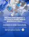 Inscripciones abiertas de los Posgrados Médico Quirúrgicos 2026