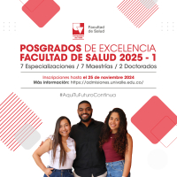 Posgrados Facultad de Salud 2025-1