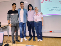 Estudiantes de Ingeniería Topográfica presentaron tesis meritoria en colaboración con la I+D+I en Cáncer de la Facultad de Salud