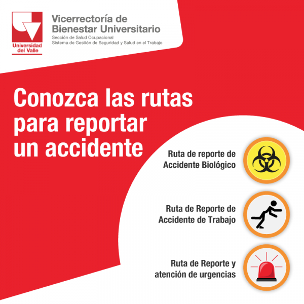 Lineamientos en caso de un accidente en el lugar de práctica⛔