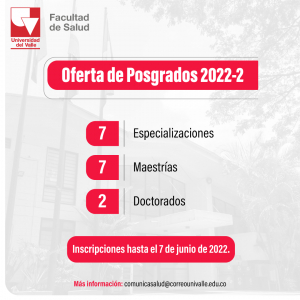 Haz parte de los posgrados de Calidad de la Facultad de Salud