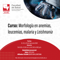 Curso: Morfología en anemias, leucemia, malarias y Leishmania