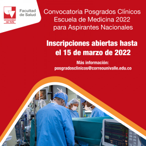 ¡Haz parte de los Posgrados Clínicos de la Universidad del Valle!