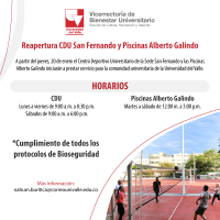 Reapertura CDU San Fernando y Piscinas Alberto Galindo