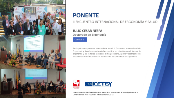 II ENCUENTRO INTERNACIONAL DE ERGONOMÍA Y SALUD - Vísitantes Internacionales