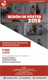 Sesión de Póster Escuela de Salud Pública 2018
