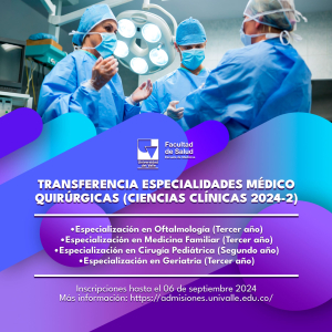 Transferencias Posgrados Clínicos 2024-2