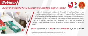 Webinar: Necesidades de infraestructura de la calidad para los laboratorios clínicos en Colombia