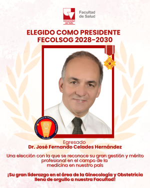 Egresado de la Facultad de Salud fue elegido presidente de FECOLSOG para el periodo 2028-2030