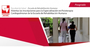 Abiertas las inscripciones de la Especialización en Fisioterapia Cardiopulmonar