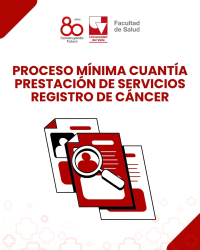 Proceso Mínima Cuantía Prestación de Servicios Registro de Cáncer