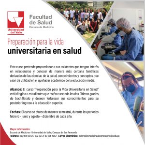 Curso: Preparación para la Vida Universitaria en Salud